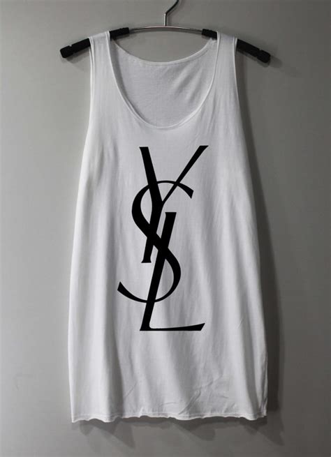 shirt texture animal black and white ysl|ysl tank tops.